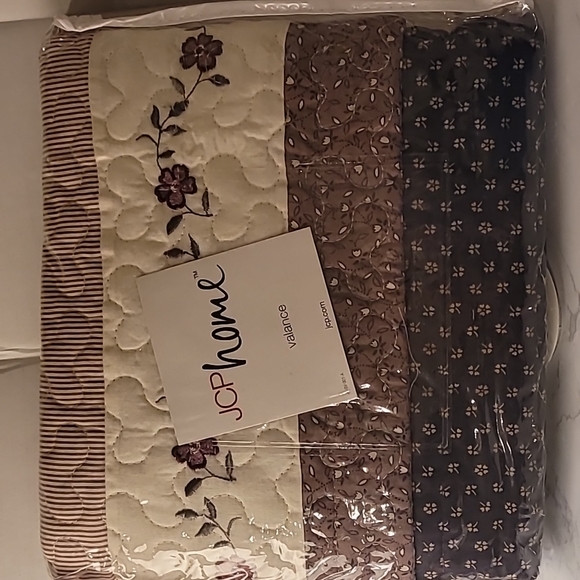 jcpenney Accents Jcpenney Home Boho Quilted Valance Purple Multi